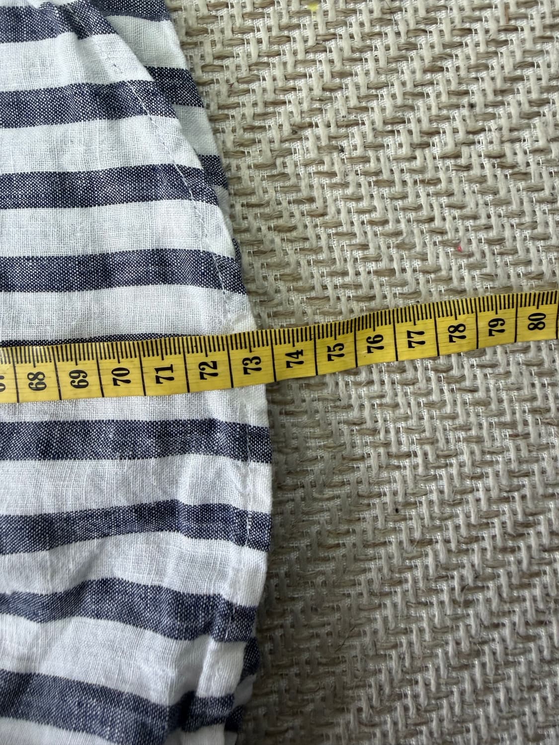 정품) 라코스테 남성 린넨 스트라이프 셔츠 M 상품이미지9