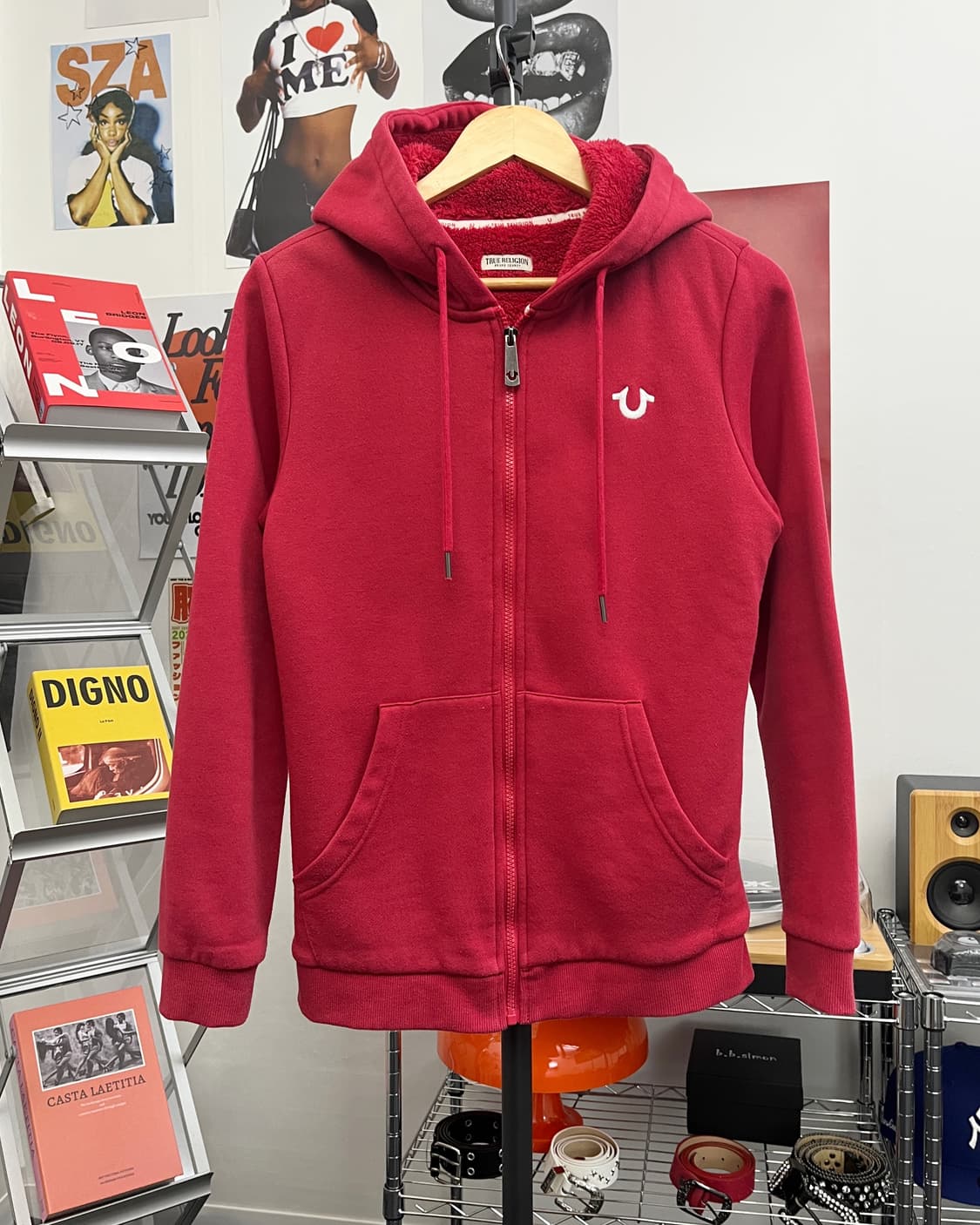 트루릴리젼 빅로고 보아 퍼 후드집업 상품이미지5