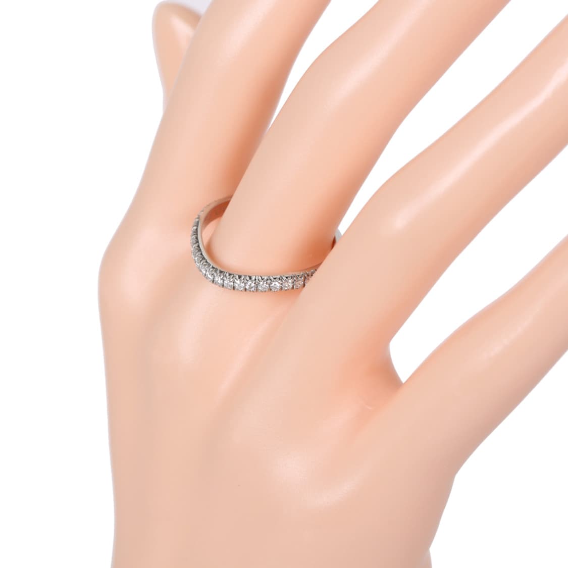 쇼메 리앙 다무르 플래티넘 다이아몬드 웨딩 밴드 파베 반지 53호 082 상품이미지6