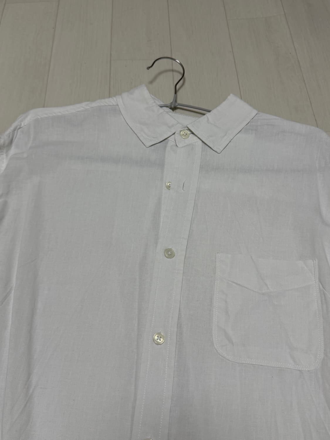 수아레 에센셜 텐셀 린넨 셔츠 화이트 S사이즈 상품이미지6