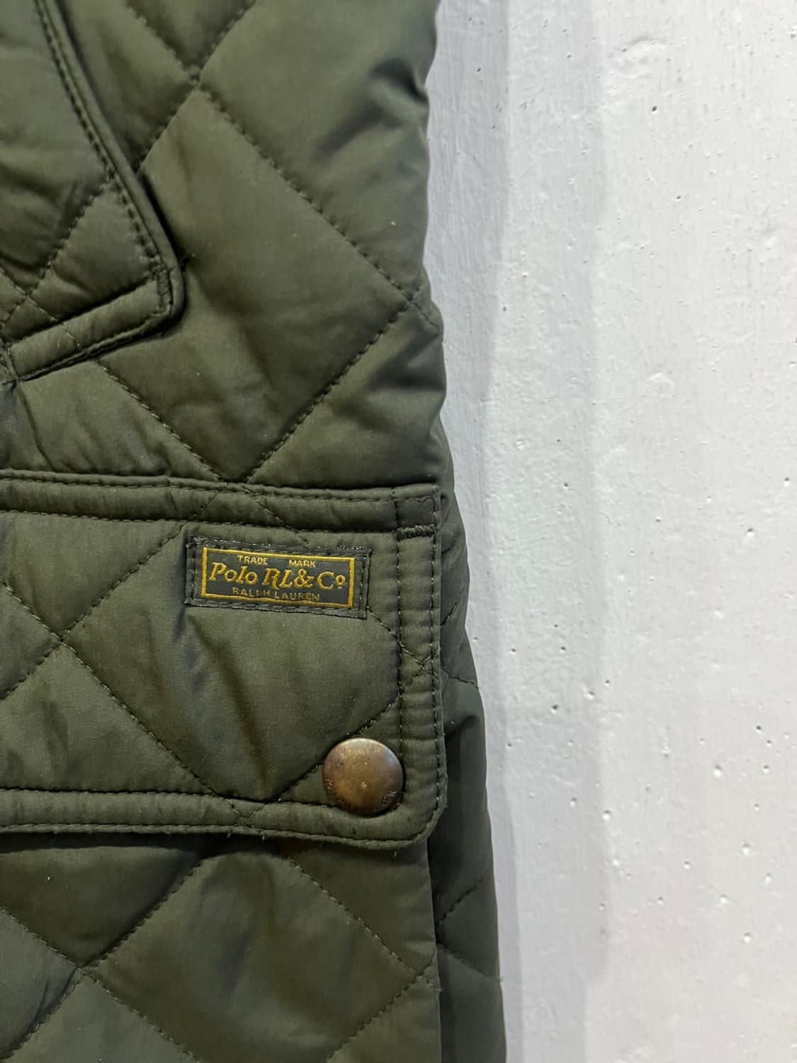 폴로랄프로렌 카키 퀼팅 베스트 조끼 우먼즈 S 상품이미지2