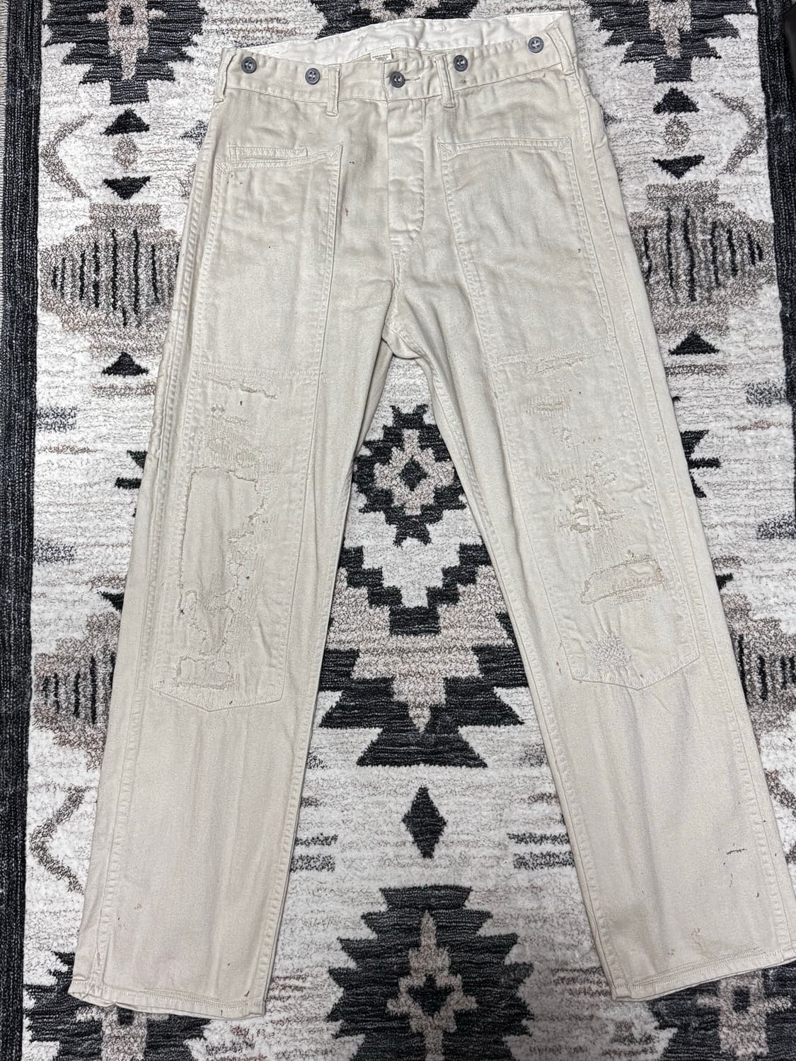 [30*30] RRL 엔지니어핏 리페어 카펜터 팬츠 상품이미지1