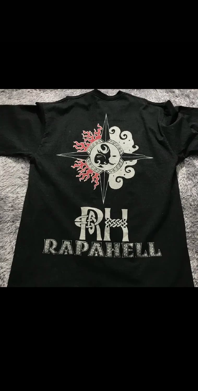 [[2XL-3XL]@ ANGEL OF DEATH 프린트 오버핏 반팔티셔츠 상품이미지2