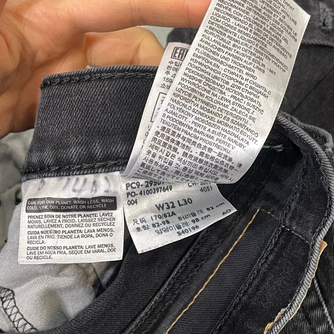 (32) Levi's 502 (리바이스 스트레이트 블랙 데님) 상품이미지7