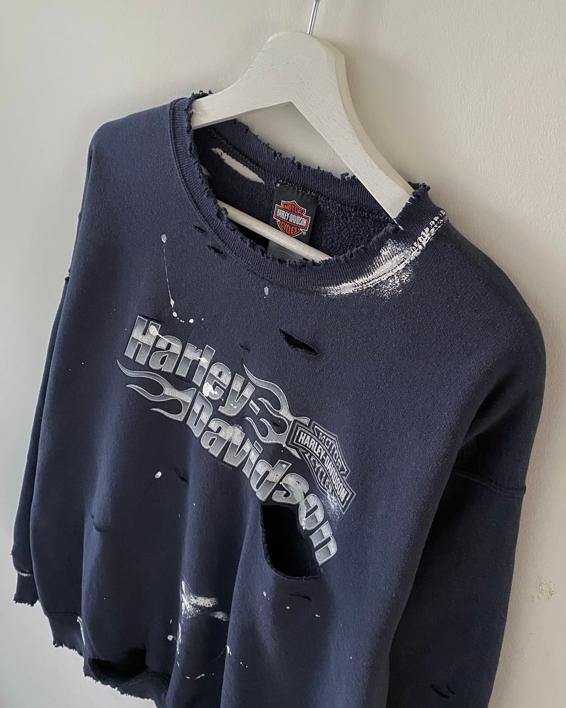 할리데이비슨 디스트로이드 페인팅 맨투맨 상품이미지3