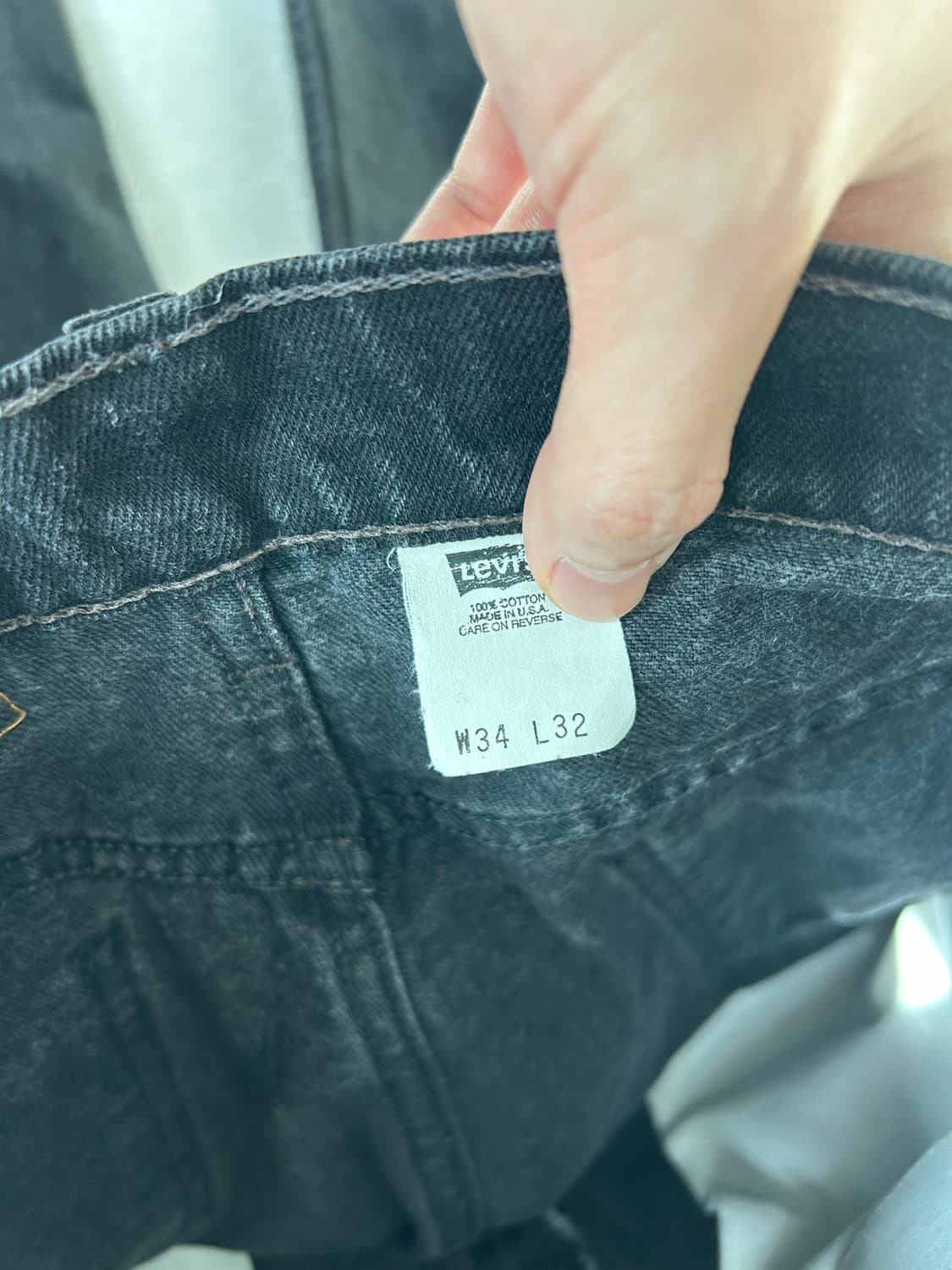 90s 빈티지 리바이스 517 오렌지탭 블랙 usa 상품이미지5