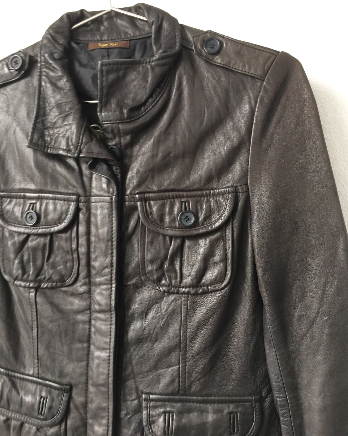 multi pocket leather jacket 상품이미지4
