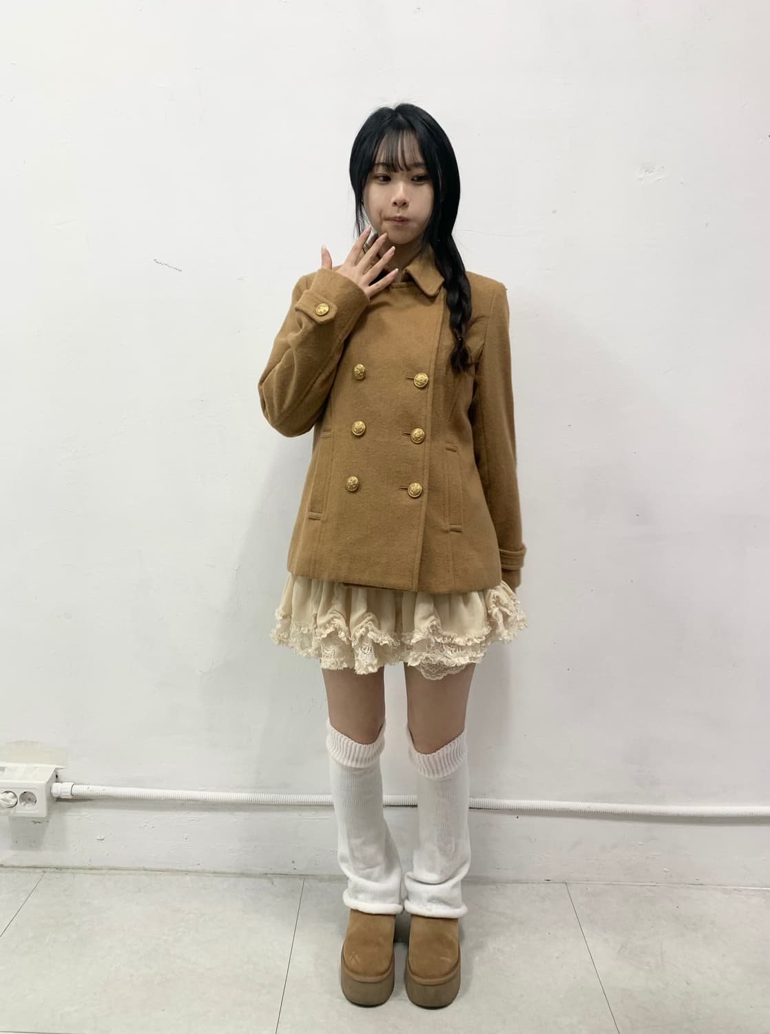 [PAGE BOY] 라떼갸루 리락쿠마 숏코트 상품이미지2