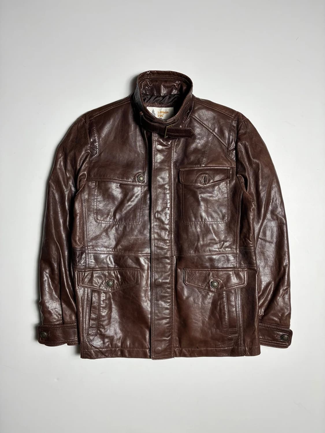 런던포그 10FW 브라운 산양가죽 필드 자켓 R1357 상품이미지1