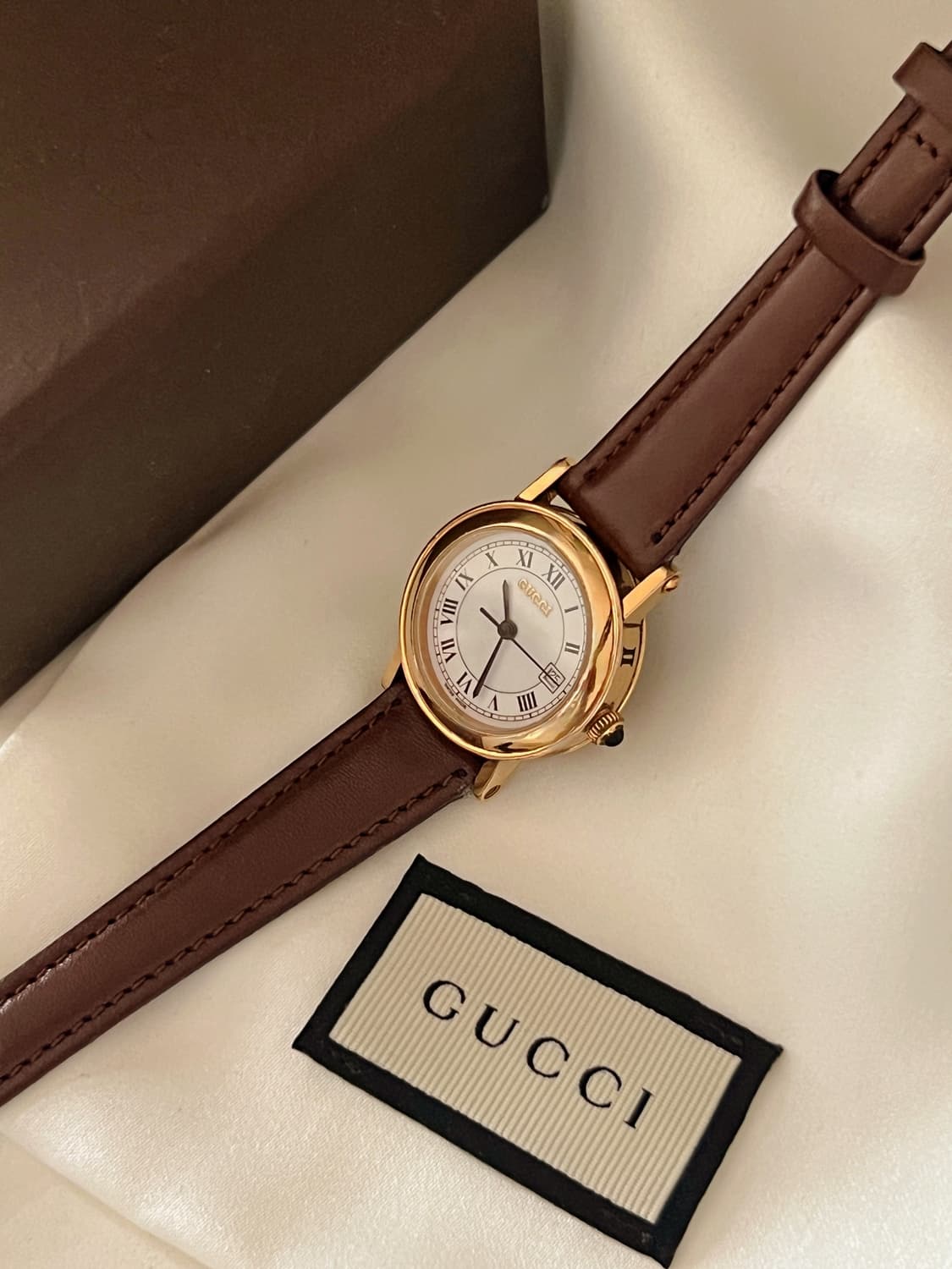 GUCCI  골드 라운드 클래식 구찌 시계 상품이미지7