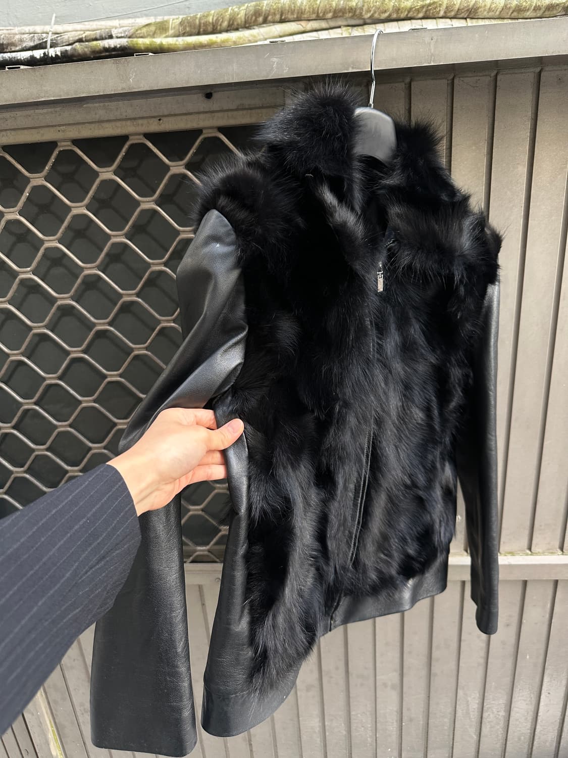 Real fur lams leather jacket 상품이미지2