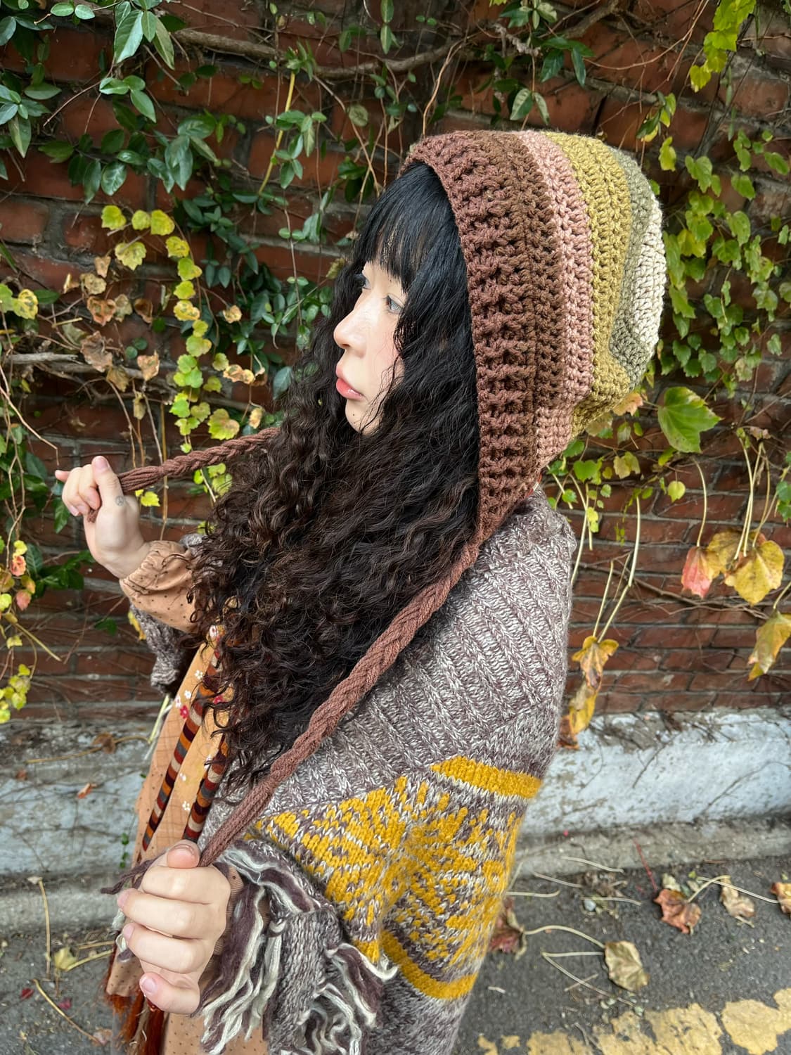 일본무드 니트 비니 상품이미지4