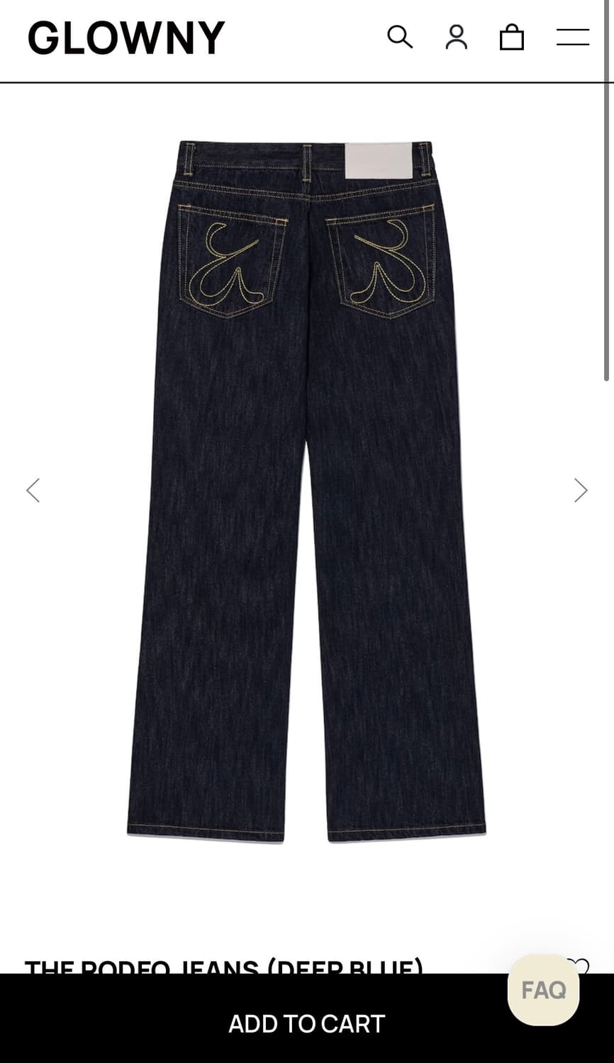 글로니 로데오 진 : rodeo jeans 딥블루 S사이즈 상품이미지2