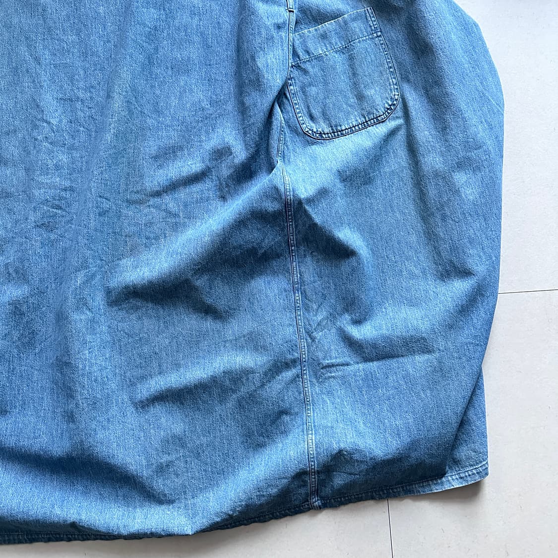 80s 폴로 랄프로렌 미국산 데님 로브 코트 L MADE IN USA 상품이미지9