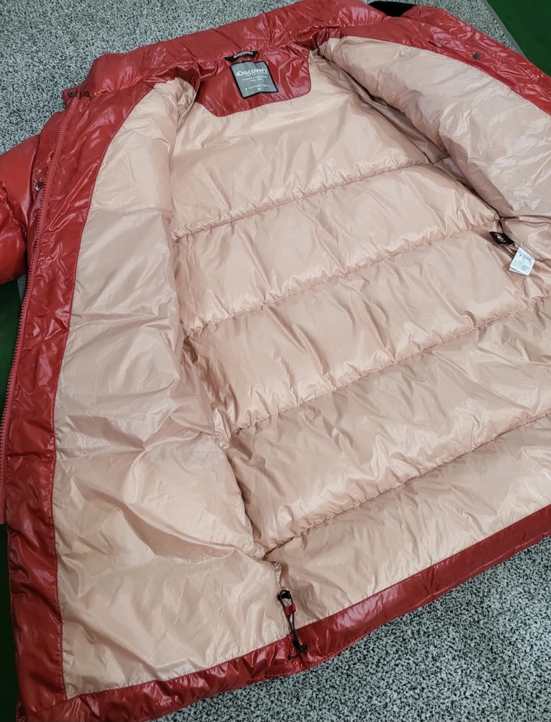 디스커버리 다홍색(Coral) 롱 패딩 상품이미지8