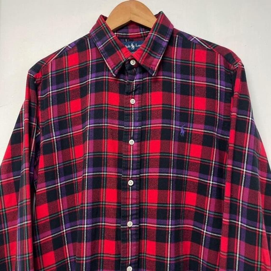 랄프로렌 폴로 타탄 체크 플란넬 셔츠 (XL)   상품이미지1