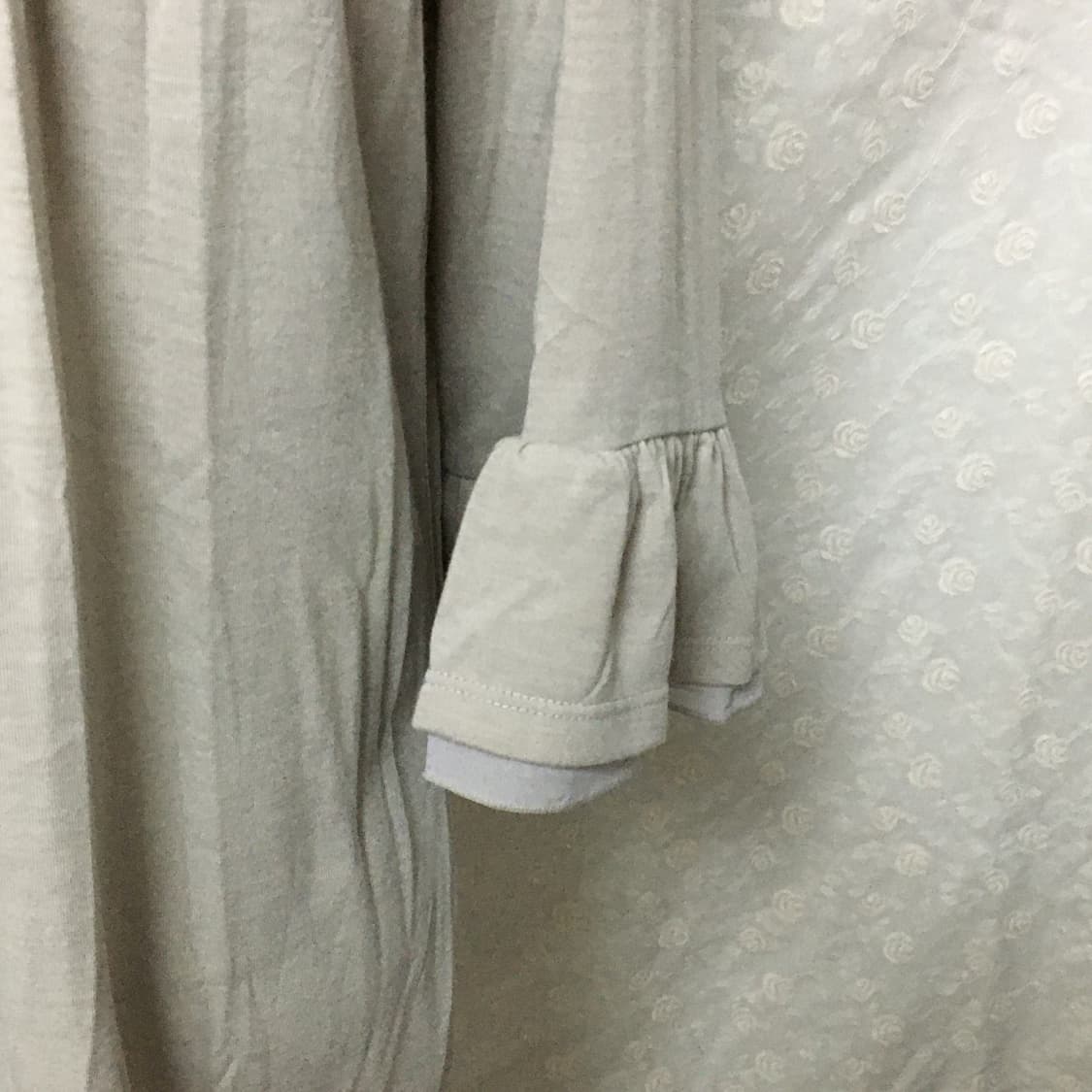 빈티지 플로럴 자수 레이스 넥 프릴 원피스 티 상품이미지4