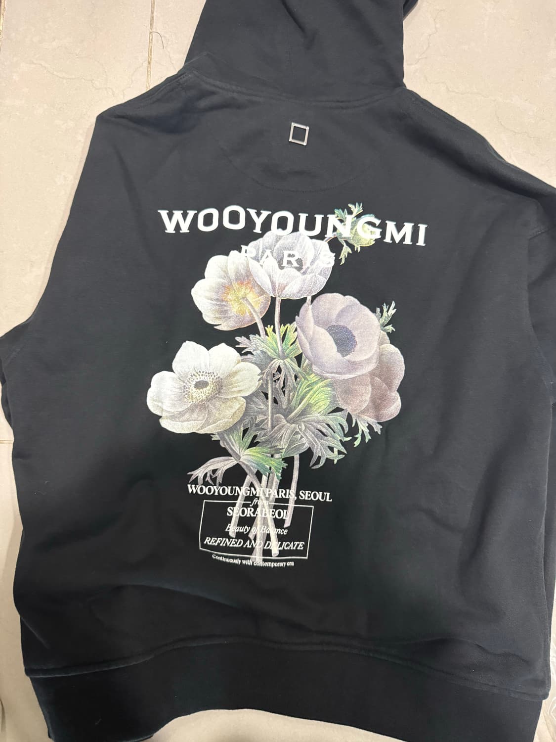 [당일출고,48사이즈] 우영미 플라워 후드티 풀박스 상품이미지2