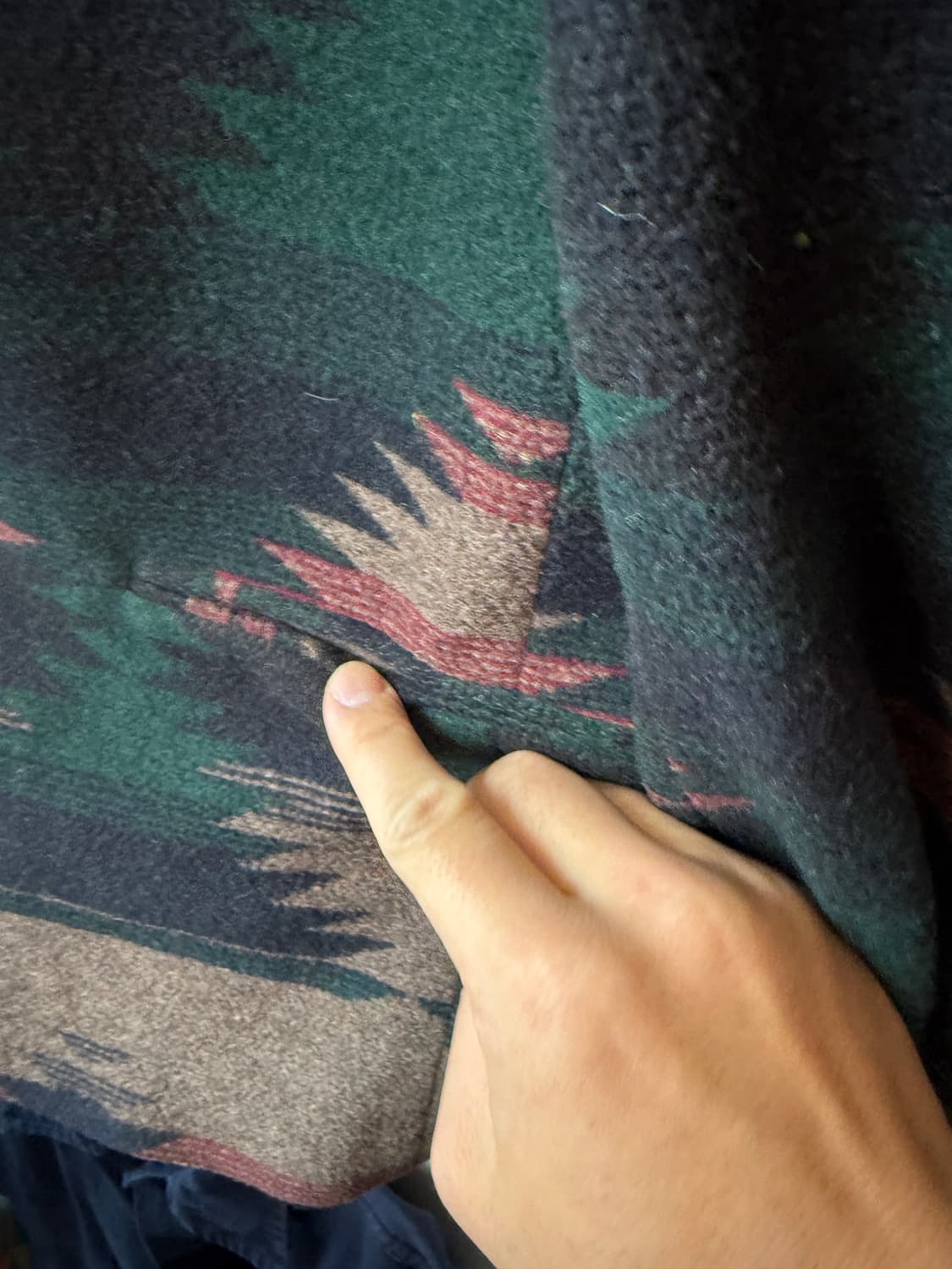 USA made Silverado 나바호 패턴 울 블레이져 상품이미지3