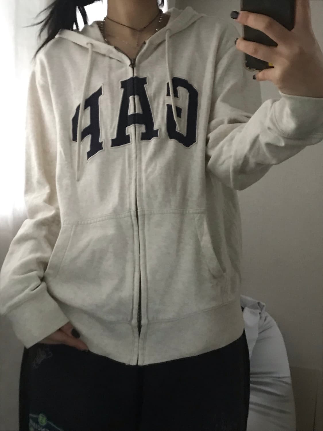 갭 오트밀 후드집업 상품이미지1