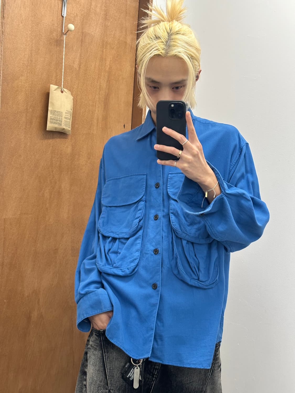 monkey time Multi Pocket Shirt 상품이미지1