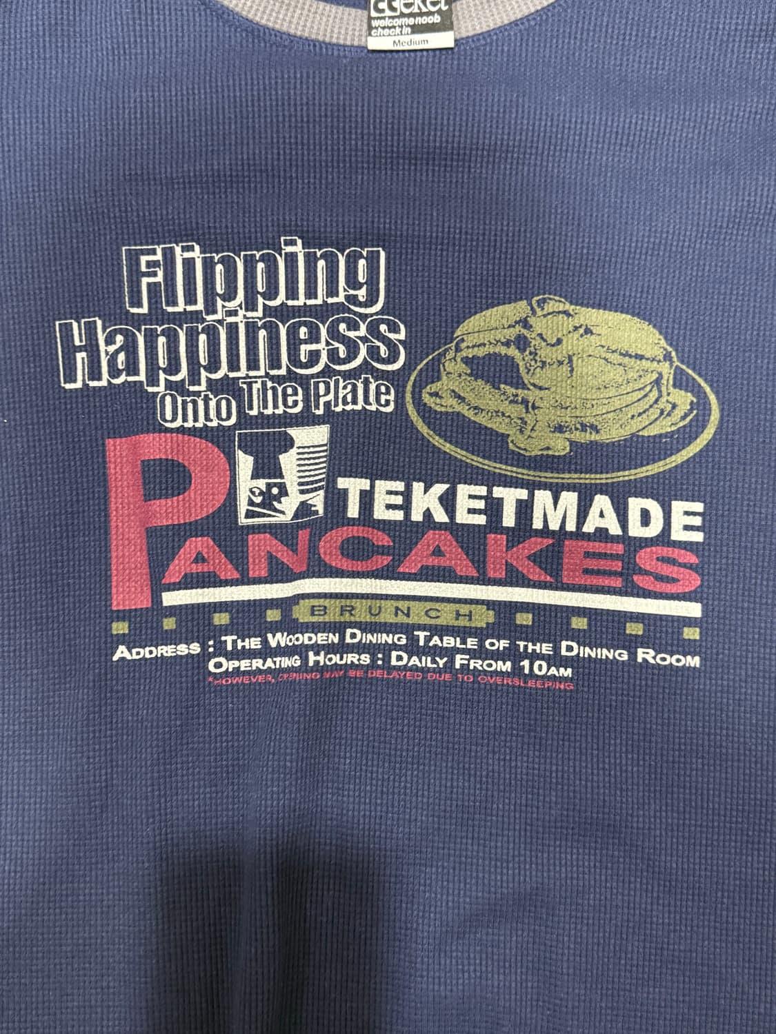 Teket pancake waffle 롱슬리브 M 상품이미지4