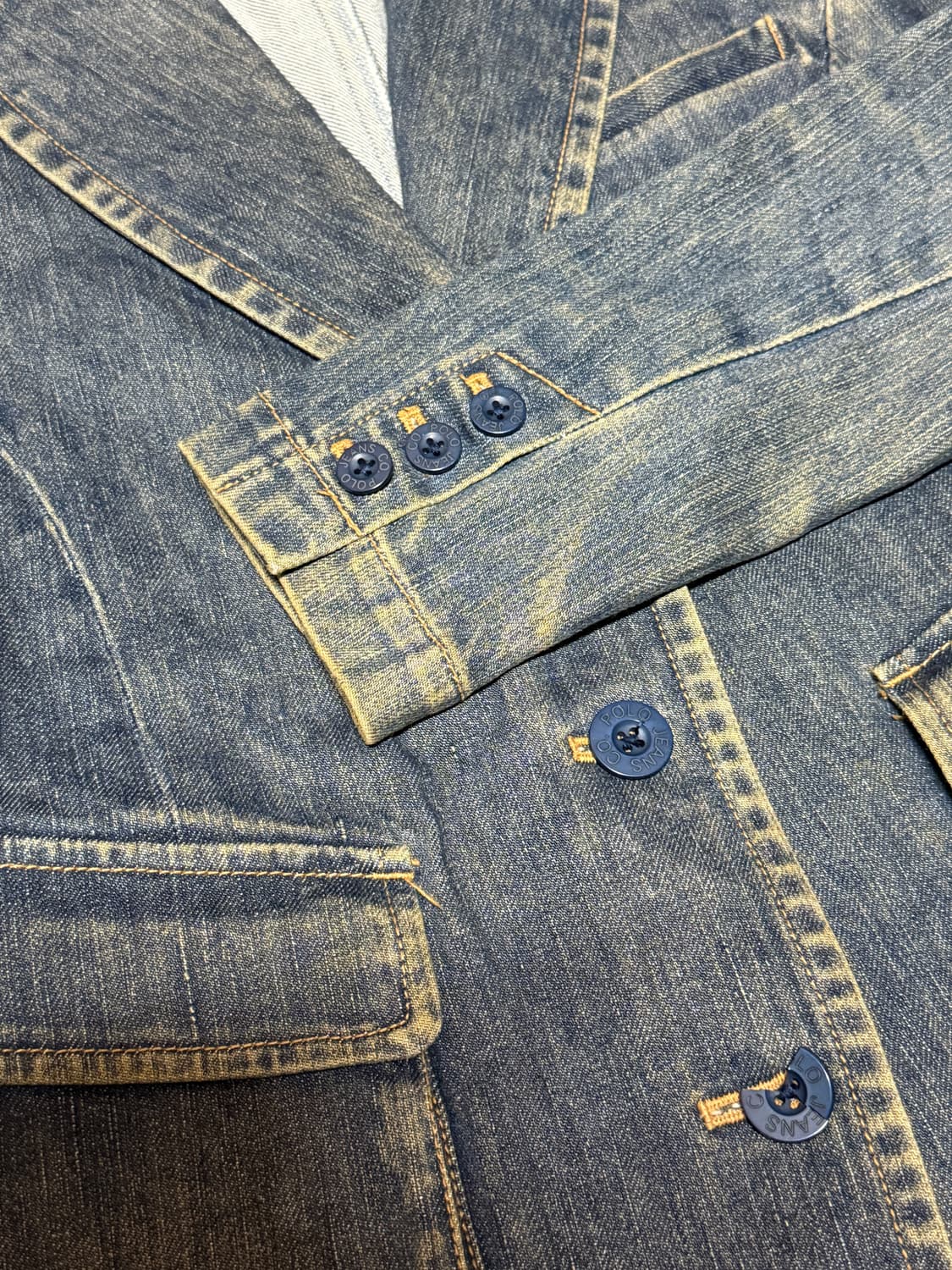 폴로진스컴퍼니 투버튼 데님 블레이저 상품이미지4