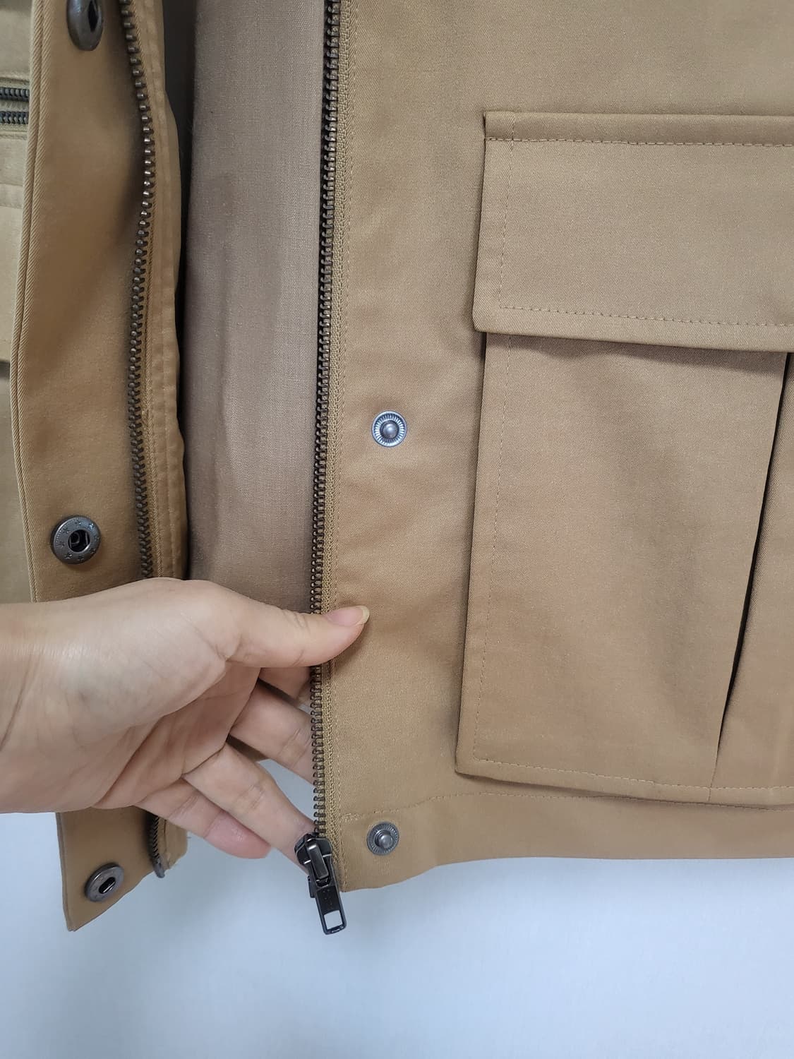 Open Edit 베이지 포켓 조끼 55-77 새제품 남녀공용   상품이미지9