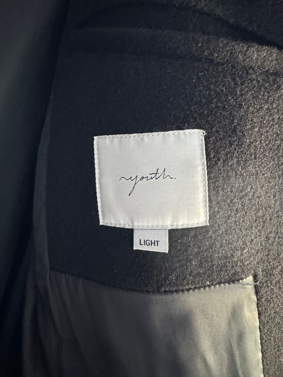 유스 체스터필드 코트 블랙 L사이즈 상품이미지2