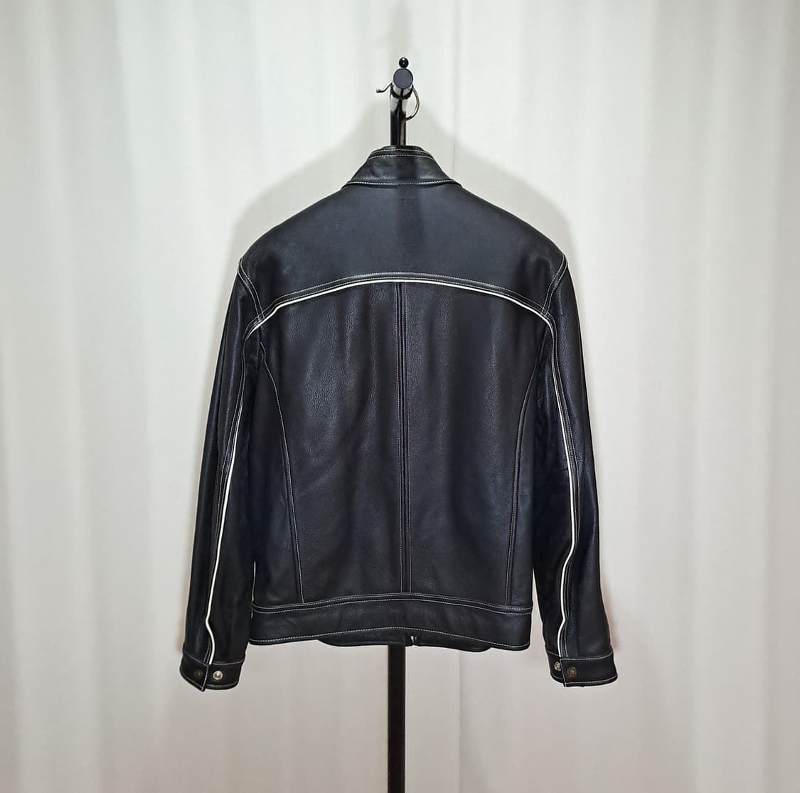 (택포) MONTANA 소가죽 바이커 자켓 100 B89 상품이미지4