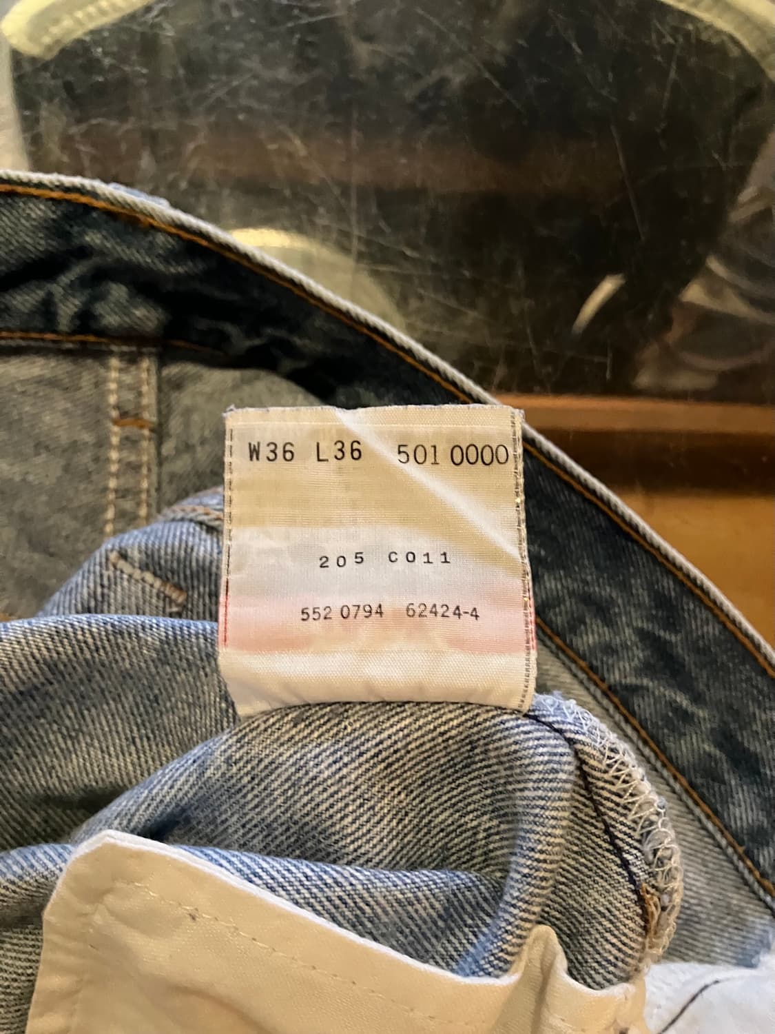 90s USA Levis 501XX 0000 Denim Pants 상품이미지10