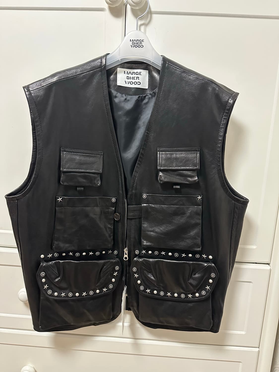 마지셔우드 레더조끼 상품이미지1