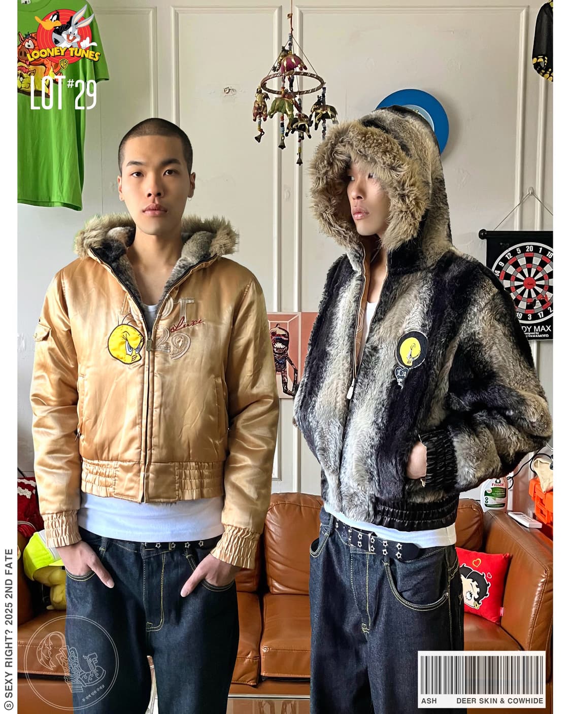 90-00s LOT29 Reversible Fur Hood Jacket 상품이미지1