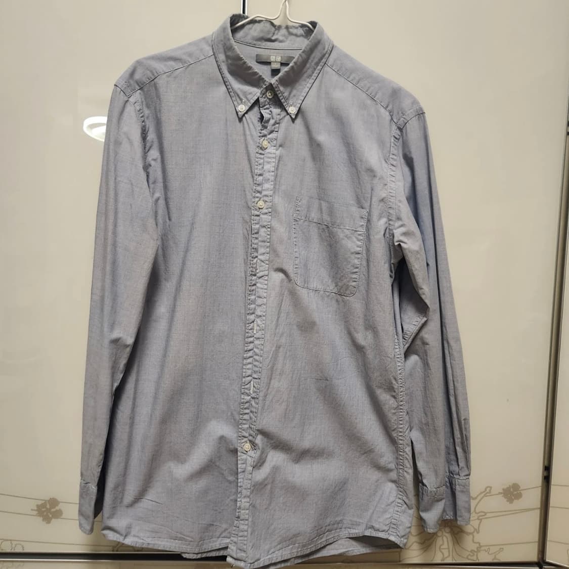 유니클로 옥스포드 셔츠 L 블루 상품이미지1