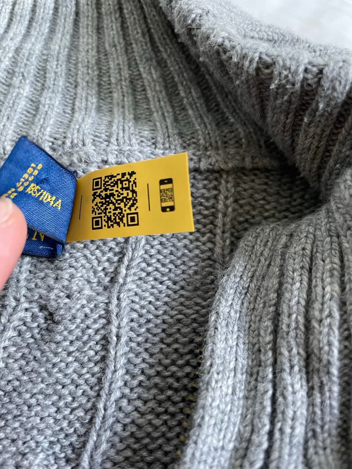 폴로 랄프로렌 니트 풀집업 XL 상품이미지4