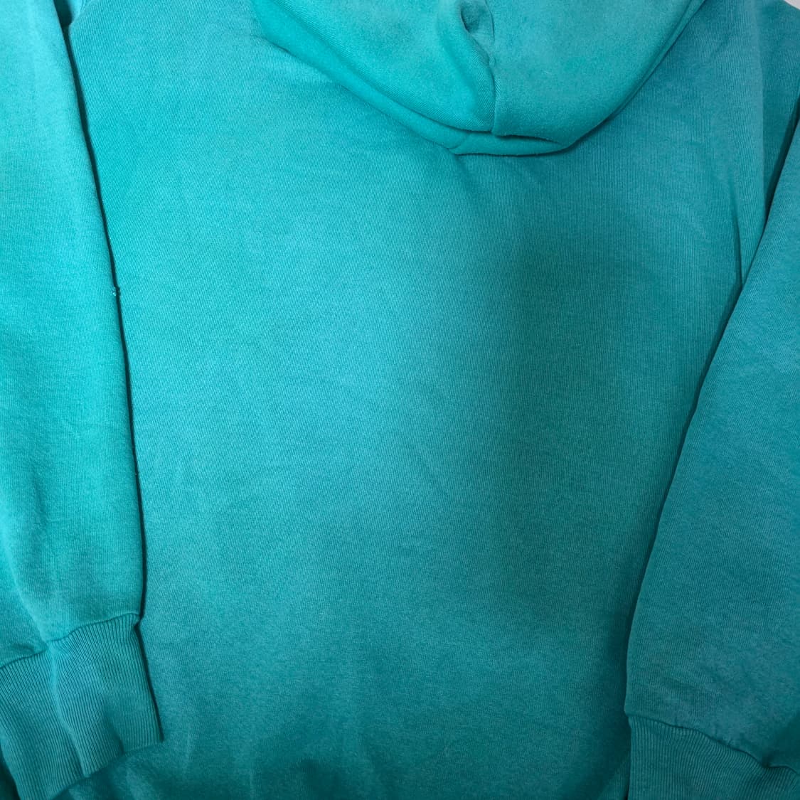 [XLT] 90s 빈티지 러셀 애슬레틱 후드 틸그린 하드워시드 페이드 상품이미지6