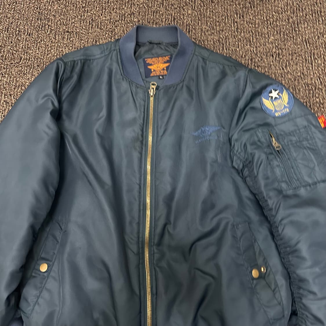 Captain Wevic US 에어포스 항공 MA-1 블루종 자켓 XL 상품이미지2