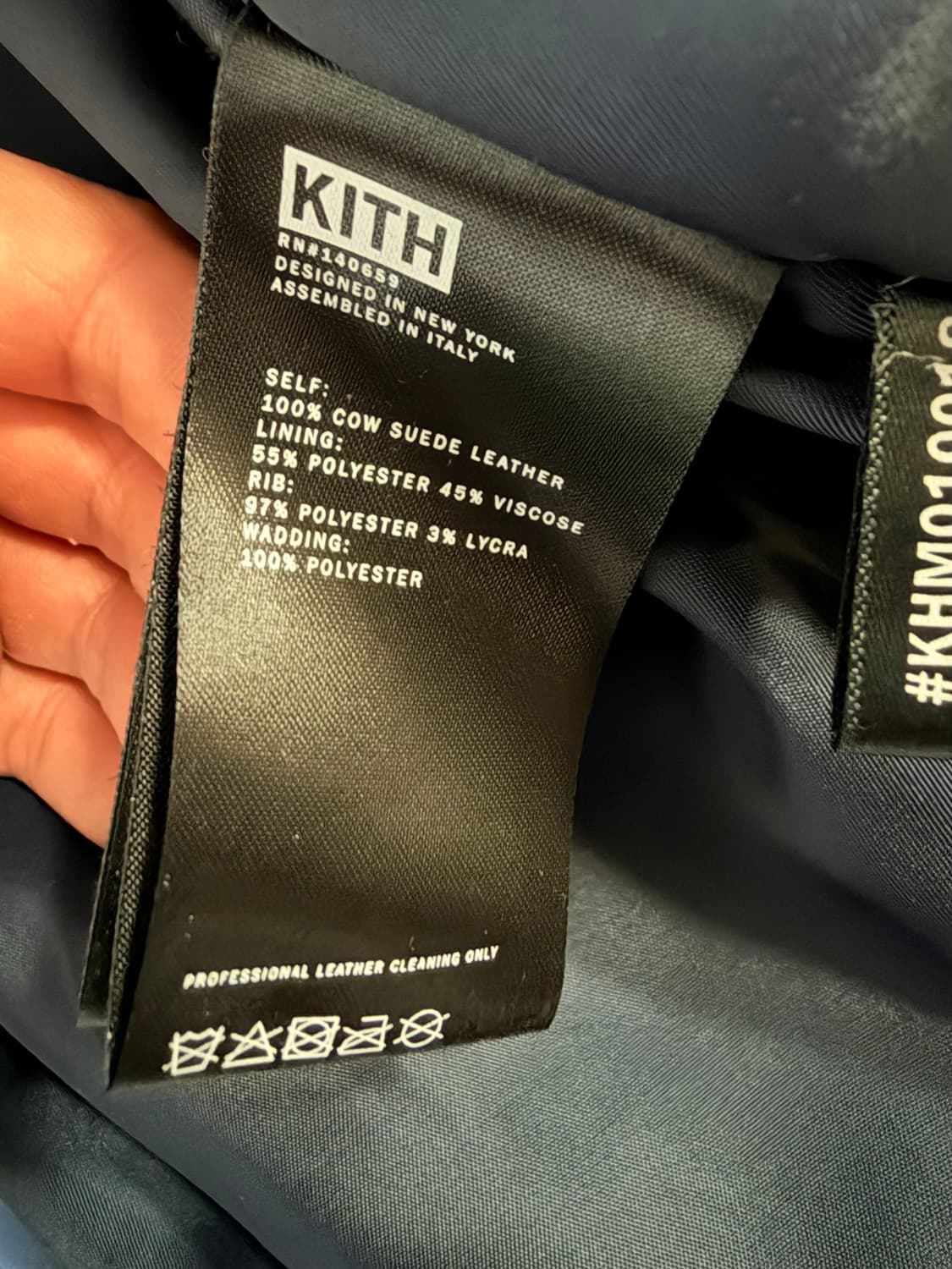 KITH 키스 x wilson 리얼 스웨이드 바시티 자켓 XXL 상품이미지6