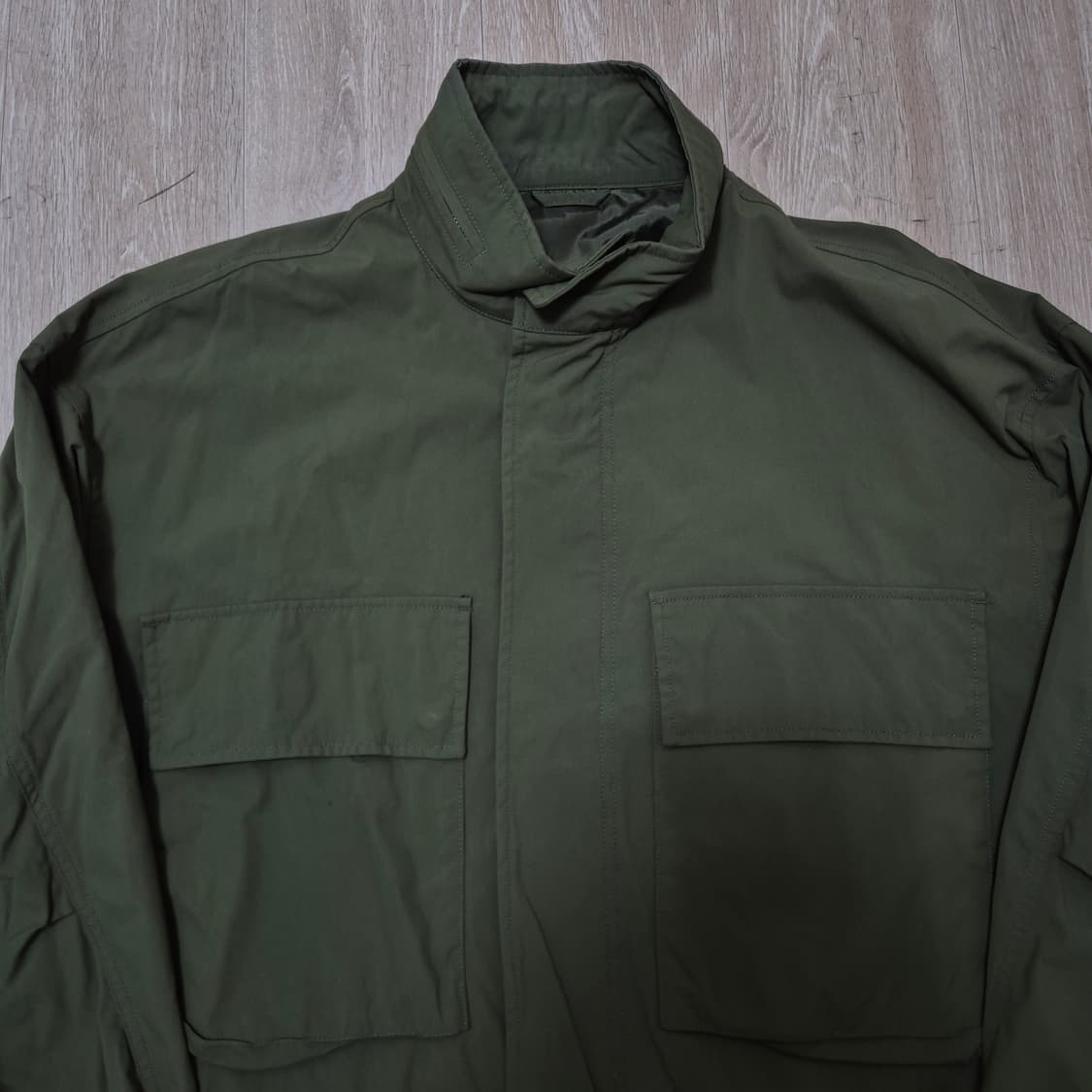 에잇세컨즈 카키 오버사이즈 숏파카 야상 필드자켓 L(100) 상품이미지2