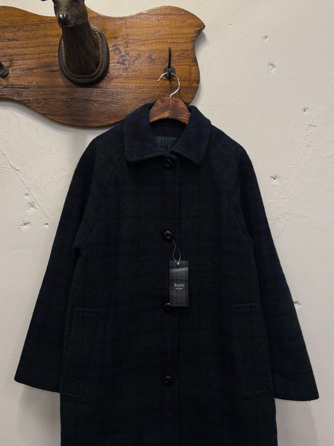 66) KEITH Harris Tweed Check Raglan Coat 상품이미지1