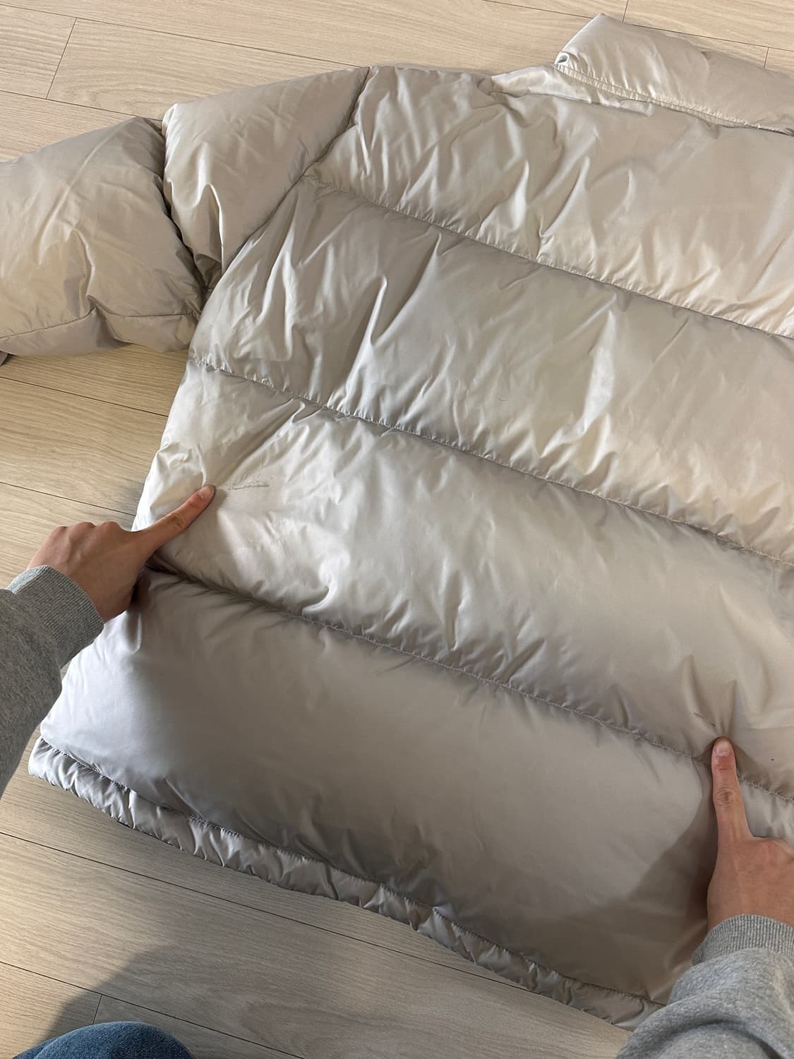 챔피온 케미다운 자켓 xl 그레이 상품이미지4