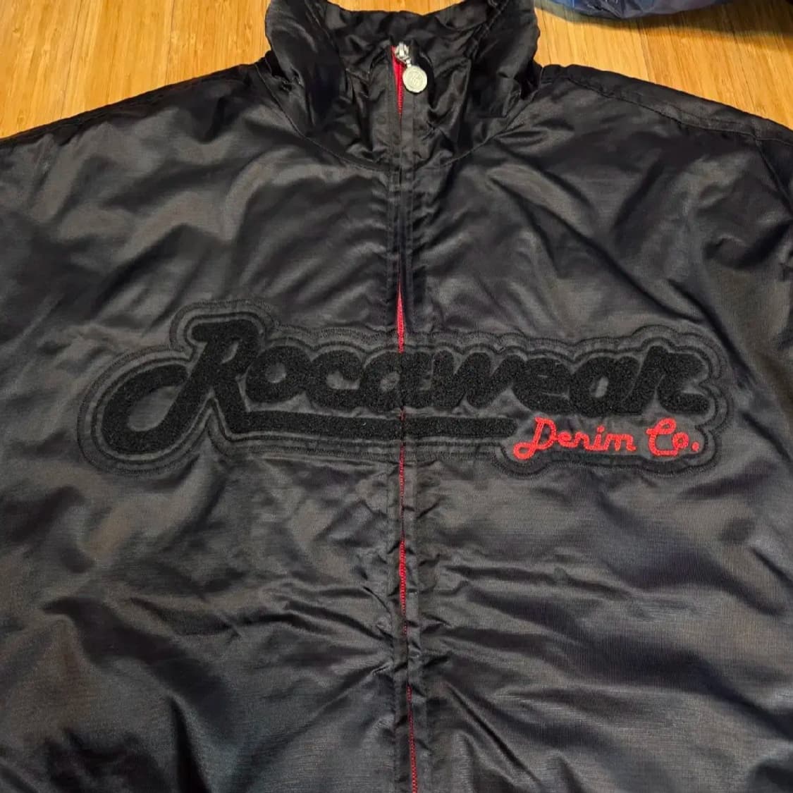 신품급) 90s 올드스쿨 로카웨어 빅로고 바시티 자켓 (2XL) 상품이미지3