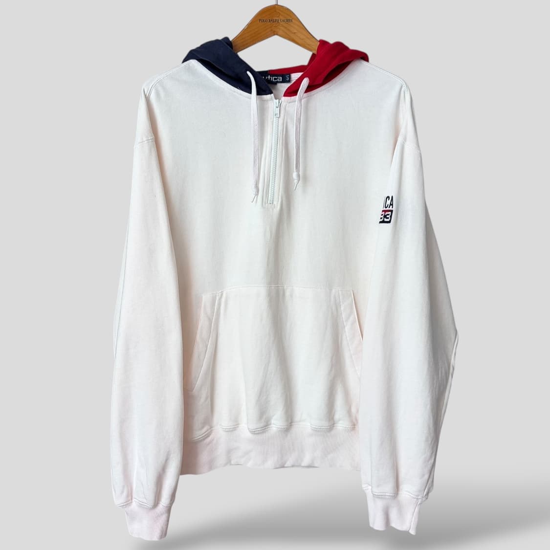 (L)Nautica 노티카 하프집업 후드티셔츠 상품이미지1