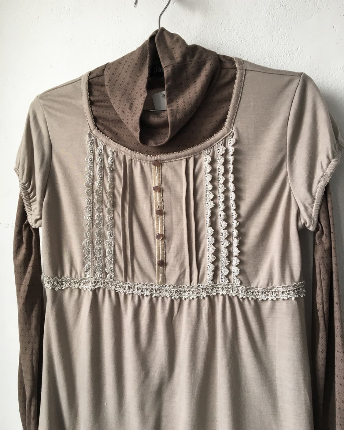 Layered high neck sleeve 상품이미지4