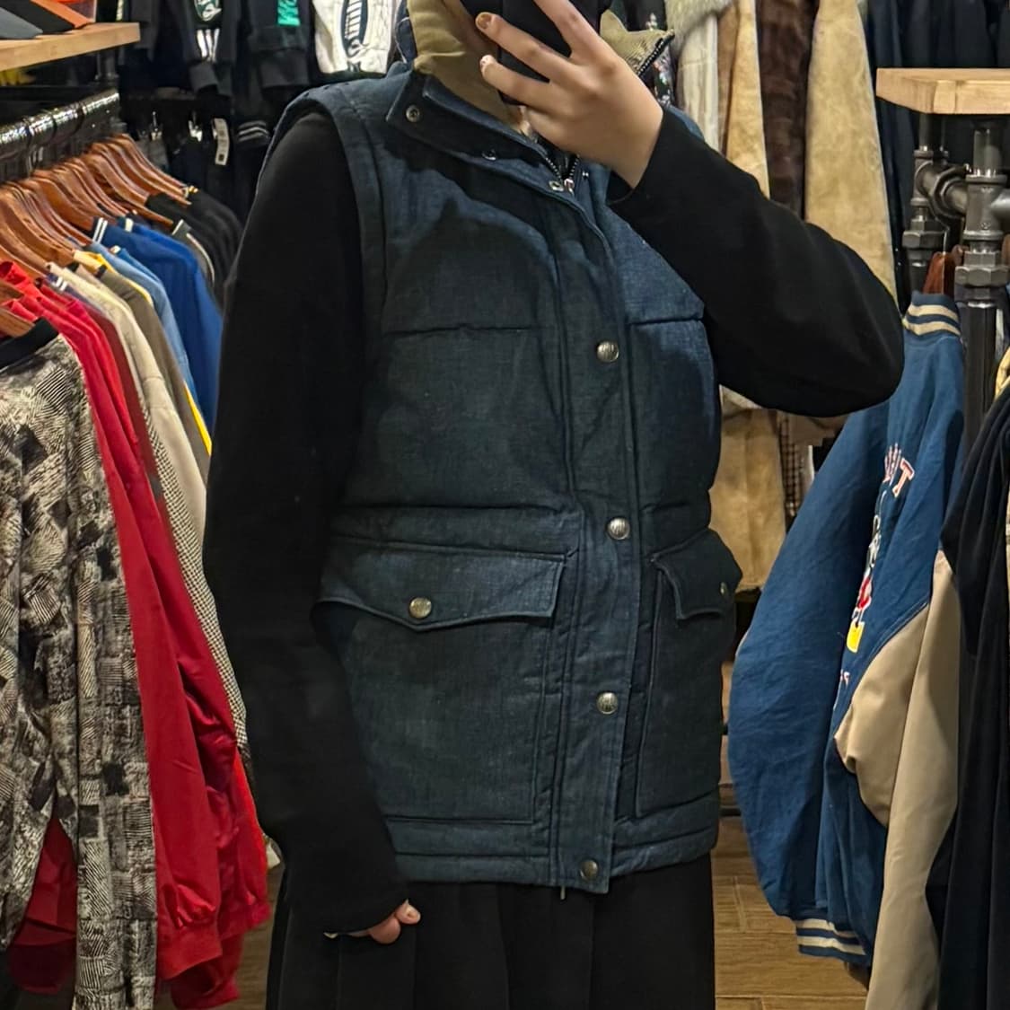 [HI] Levi's 리바이스 데님 조끼 패딩 상품이미지4