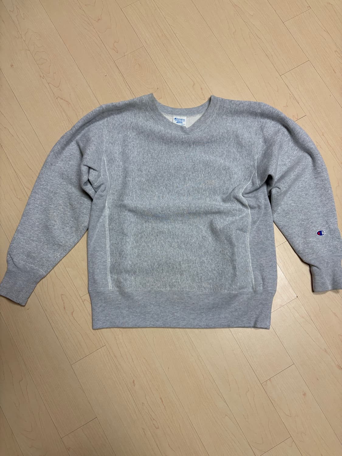 챔피온 리버스위브 재팬 블루택 그레이 스웻셔츠 맨투맨 상품이미지1