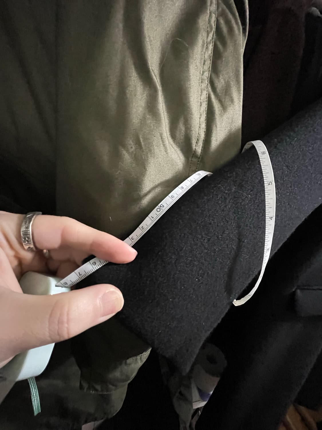 22fw 포터리 멜톤울 맥코트 블랙 2사이즈 상품이미지4