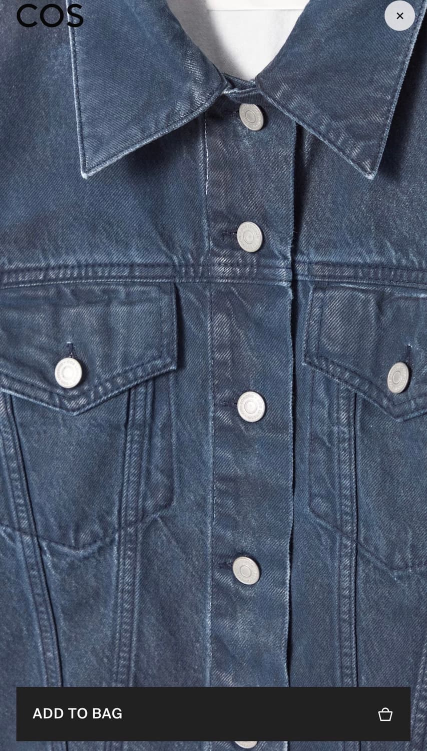 COS 코스 스프레이 데님 셋업 L/하의32 상품이미지7
