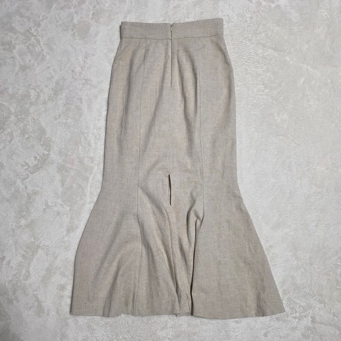 (S)여성 탑드레싱 린넨 머메이드 스커트  상품이미지2