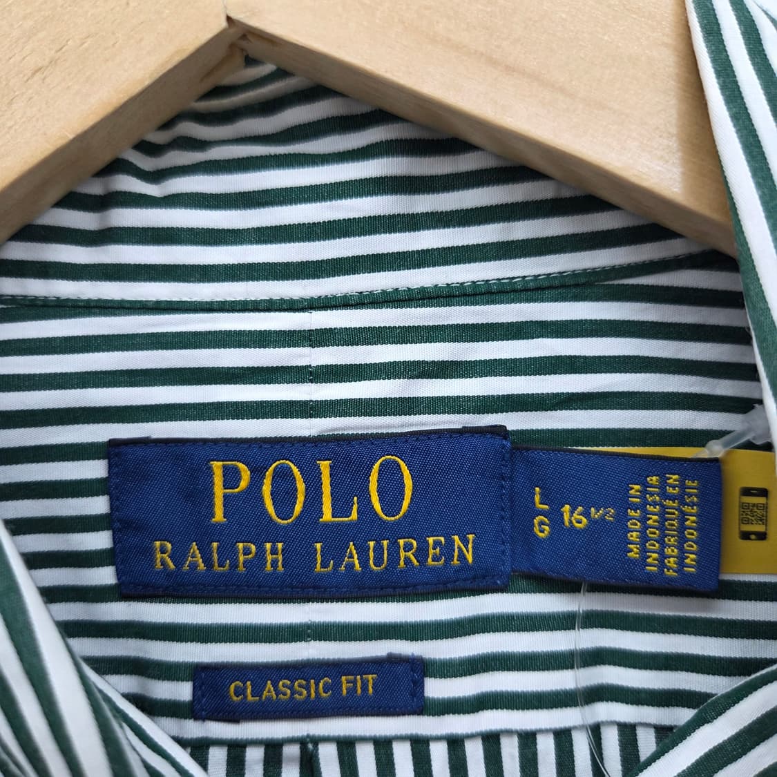 폴로 스트라이프 반팔 셔츠 남L 상품이미지4
